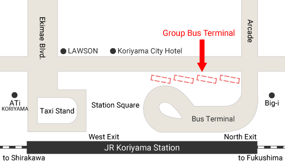Koriyama Station Bus Terminal