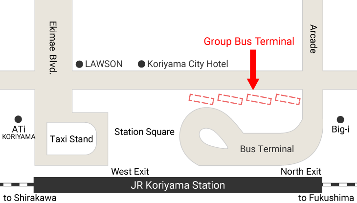 Koriyama Station Bus Terminal