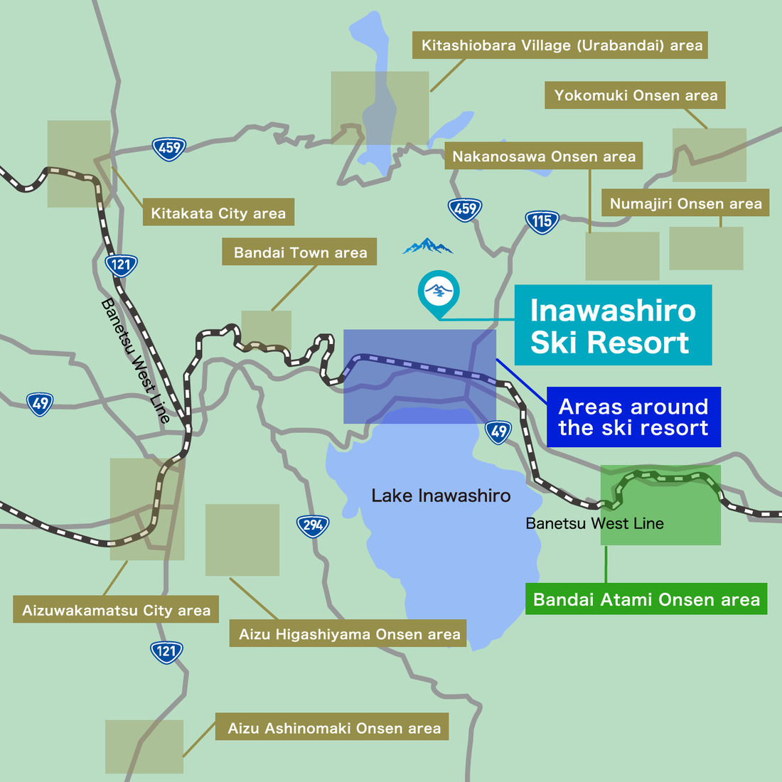 Places To Stay Area Map