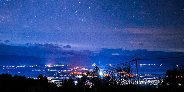 絶景・猪苗代 夏の”星”花火