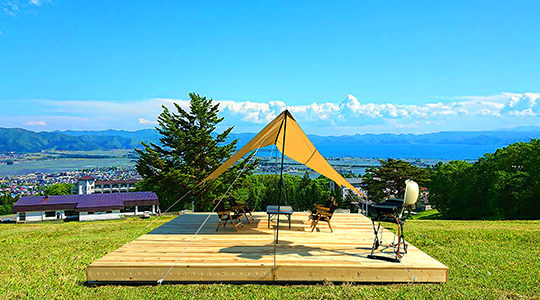 福島民報新聞に絶景・猪苗代スキー場のBBQ場開設に関する記事が掲載されました。