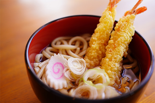 海老天ぷらうどん