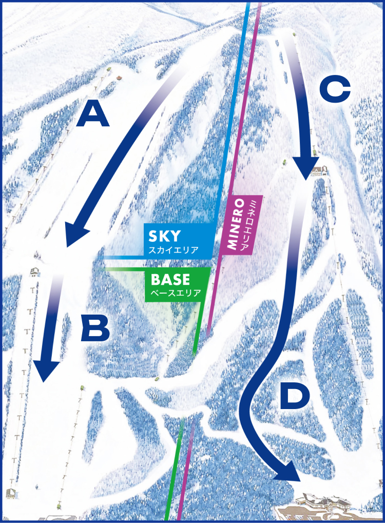 スカイショットサービス コースマップ